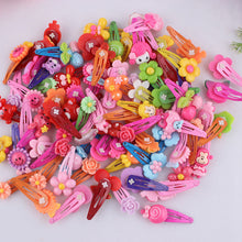 Load image into Gallery viewer, 10 Pcs/batch Beads Color Hair Clips Strings Hair Tie Children BB Hairpin Accessories